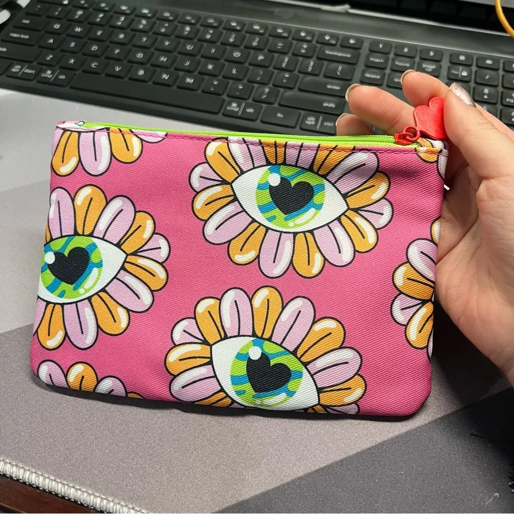 2 floral makeup pouch July sale